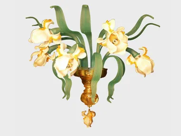 IRIS BIANCO - Murano glass wall light by Sogni Di Cristallo - view 2